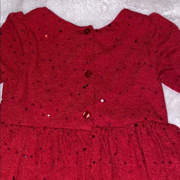 Girls red Christmas dress 4/5 sequins holiday - Picture 7 of 7